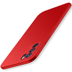 Handyhülle Hülle Hartschalen Kunststoff Schutzhülle Tasche Matt YK3 für Oppo Reno6 5G Rot