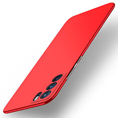 Handyhülle Hülle Hartschalen Kunststoff Schutzhülle Tasche Matt YK3 für Oppo Reno6 Pro 5G India Rot