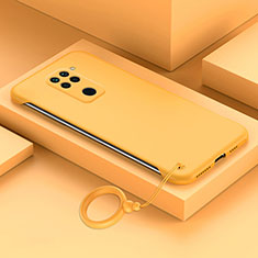 Handyhülle Hülle Hartschalen Kunststoff Schutzhülle Tasche Matt YK4 für Xiaomi Redmi Note 9 Gelb