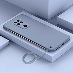 Handyhülle Hülle Hartschalen Kunststoff Schutzhülle Tasche Matt YK4 für Xiaomi Redmi Note 9 Lavendel Grau