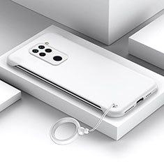 Handyhülle Hülle Hartschalen Kunststoff Schutzhülle Tasche Matt YK4 für Xiaomi Redmi Note 9 Weiß