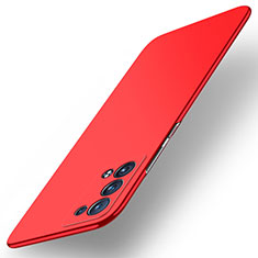 Handyhülle Hülle Hartschalen Kunststoff Schutzhülle Tasche Matt YK5 für Oppo Reno6 Pro 5G Rot