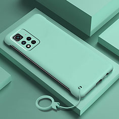 Handyhülle Hülle Hartschalen Kunststoff Schutzhülle Tasche Matt YK5 für Xiaomi Redmi Note 11 Pro+ Plus 5G Cyan