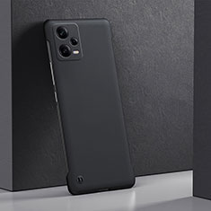Handyhülle Hülle Hartschalen Kunststoff Schutzhülle Tasche Matt YK5 für Xiaomi Redmi Note 12 Explorer Schwarz