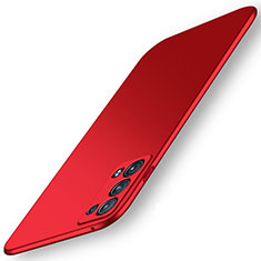 Handyhülle Hülle Hartschalen Kunststoff Schutzhülle Tasche Matt YK6 für Oppo Reno6 Pro 5G Rot