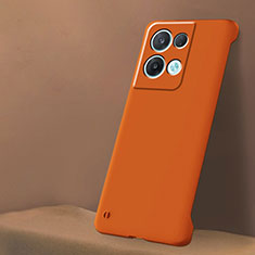Handyhülle Hülle Hartschalen Kunststoff Schutzhülle Tasche Matt YK6 für Oppo Reno8 Pro 5G Orange