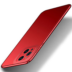 Handyhülle Hülle Hartschalen Kunststoff Schutzhülle Tasche Matt YK8 für Oppo Find X3 Pro 5G Rot