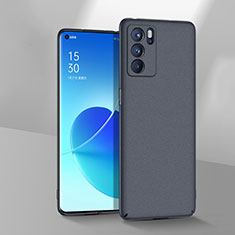 Handyhülle Hülle Hartschalen Kunststoff Schutzhülle Tasche Matt YK8 für Oppo Reno6 Pro 5G India Grau