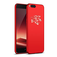 Handyhülle Hülle Kunststoff Schutzhülle Blumen für Xiaomi Mi 6 Rot