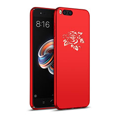 Handyhülle Hülle Kunststoff Schutzhülle Blumen für Xiaomi Mi Note 3 Rot