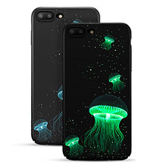Handyhülle Hülle Kunststoff Schutzhülle Fluorescence für Apple iPhone 7 Plus Schwarz