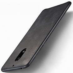 Handyhülle Hülle Kunststoff Schutzhülle Leder für Nokia 6 Schwarz