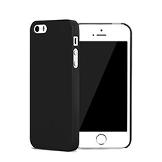 Handyhülle Hülle Kunststoff Schutzhülle Matt für Apple iPhone 5S Schwarz