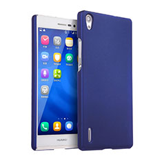 Handyhülle Hülle Kunststoff Schutzhülle Matt für Huawei Ascend P7 Blau