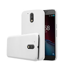 Handyhülle Hülle Kunststoff Schutzhülle Matt für Motorola Moto G4 Weiß