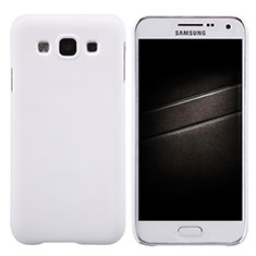 Handyhülle Hülle Kunststoff Schutzhülle Matt für Samsung Galaxy E5 SM-E500F E500H Weiß