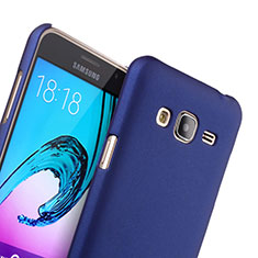 Handyhülle Hülle Kunststoff Schutzhülle Matt für Samsung Galaxy J3 Blau