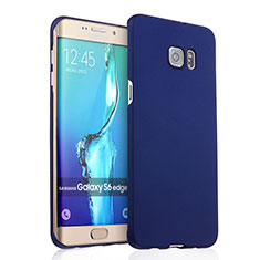 Handyhülle Hülle Kunststoff Schutzhülle Matt für Samsung Galaxy S6 Edge+ Plus SM-G928F Blau