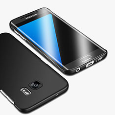 Handyhülle Hülle Kunststoff Schutzhülle Matt für Samsung Galaxy S7 Edge G935F Schwarz
