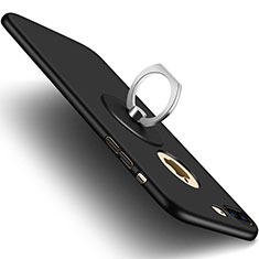 Handyhülle Hülle Kunststoff Schutzhülle Matt Loch für Apple iPhone 8 Plus Schwarz