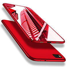 Handyhülle Hülle Kunststoff Schutzhülle Matt M02 für Huawei P8 Rot