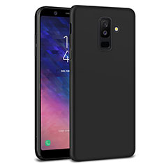 Handyhülle Hülle Kunststoff Schutzhülle Matt M02 für Samsung Galaxy A6 Plus Schwarz