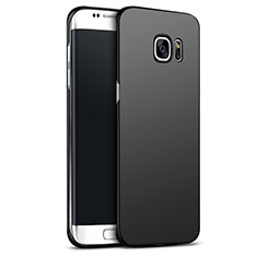 Handyhülle Hülle Kunststoff Schutzhülle Matt M02 für Samsung Galaxy S6 Edge+ Plus SM-G928F Schwarz