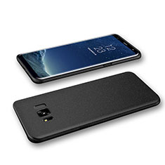 Handyhülle Hülle Kunststoff Schutzhülle Matt M06 für Samsung Galaxy S8 Plus Schwarz
