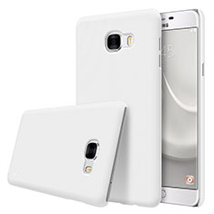 Handyhülle Hülle Kunststoff Schutzhülle Matt M08 für Samsung Galaxy C7 SM-C7000 Weiß