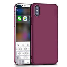 Handyhülle Hülle Kunststoff Schutzhülle Matt M10 für Apple iPhone Xs Violett
