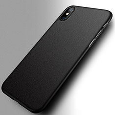 Handyhülle Hülle Kunststoff Schutzhülle Matt M12 für Apple iPhone Xs Schwarz