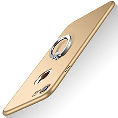 Handyhülle Hülle Kunststoff Schutzhülle Matt mit Fingerring Ständer A02 für Apple iPhone 7 Gold