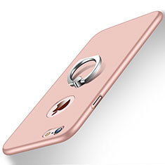 Handyhülle Hülle Kunststoff Schutzhülle Matt mit Fingerring Ständer für Apple iPhone 6 Rosa