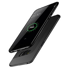 Handyhülle Hülle Kunststoff Schutzhülle Matt P02 für Samsung Galaxy S8 Schwarz