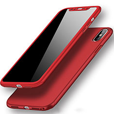 Handyhülle Hülle Kunststoff Schutzhülle Matt S02 für Apple iPhone X Rot