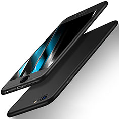 Handyhülle Hülle Kunststoff Schutzhülle Matt Vorder und Rückseite 360 Grad für Apple iPhone 6 Plus Schwarz