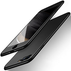 Handyhülle Hülle Kunststoff Schutzhülle Matt Vorder und Rückseite 360 Grad Q01 für Apple iPhone 8 Plus Schwarz