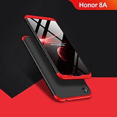 Handyhülle Hülle Kunststoff Schutzhülle Matt Vorder und Rückseite 360 Grad Q01 für Huawei Honor 8A Schwarz