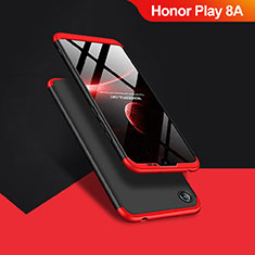 Handyhülle Hülle Kunststoff Schutzhülle Matt Vorder und Rückseite 360 Grad Q01 für Huawei Honor Play 8A Schwarz
