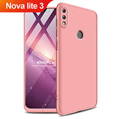 Handyhülle Hülle Kunststoff Schutzhülle Matt Vorder und Rückseite 360 Grad Q01 für Huawei Nova Lite 3 Rosegold