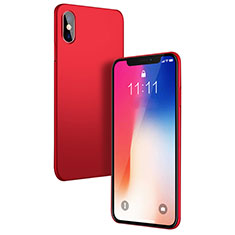 Handyhülle Hülle Kunststoff Schutzhülle Matt W01 für Apple iPhone Xs Max Rot