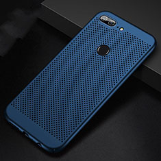 Handyhülle Hülle Kunststoff Schutzhülle Punkte Loch Tasche für Huawei Honor 9 Lite Blau