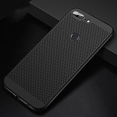 Handyhülle Hülle Kunststoff Schutzhülle Punkte Loch Tasche für Huawei Honor 9 Lite Schwarz