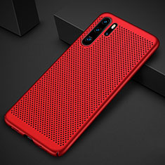 Handyhülle Hülle Kunststoff Schutzhülle Punkte Loch Tasche für Huawei P30 Pro New Edition Rot