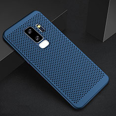 Handyhülle Hülle Kunststoff Schutzhülle Punkte Loch Tasche für Samsung Galaxy S9 Plus Blau