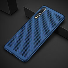 Handyhülle Hülle Kunststoff Schutzhülle Punkte Loch Tasche M01 für Huawei P20 Pro Blau