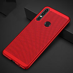 Handyhülle Hülle Kunststoff Schutzhülle Punkte Loch Tasche P01 für Huawei P30 Lite Rot