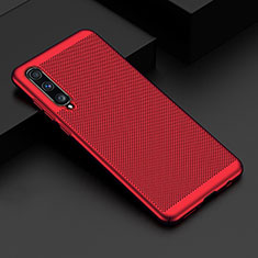 Handyhülle Hülle Kunststoff Schutzhülle Punkte Loch Tasche W01 für Samsung Galaxy A70S Rot