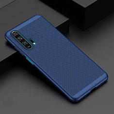 Handyhülle Hülle Kunststoff Schutzhülle Punkte Loch Tasche W02 für Huawei Honor 20 Pro Blau