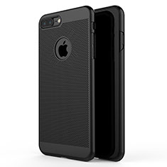 Handyhülle Hülle Kunststoff Schutzhülle Punkte Loch W02 für Apple iPhone 7 Plus Schwarz